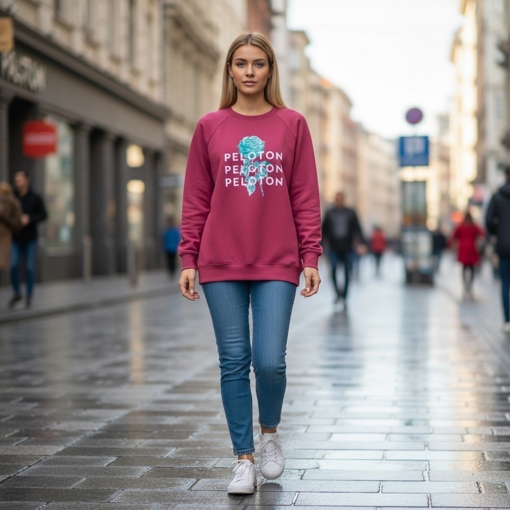 Peloton Everyday Oversized Crew Neck Sweatshirt Pink
New